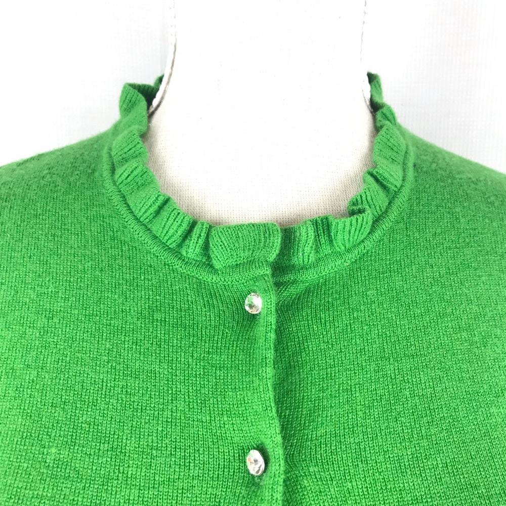 J. CREW FACTORY| Bling Button Ruffle Cardigan - Picture 4 of 8